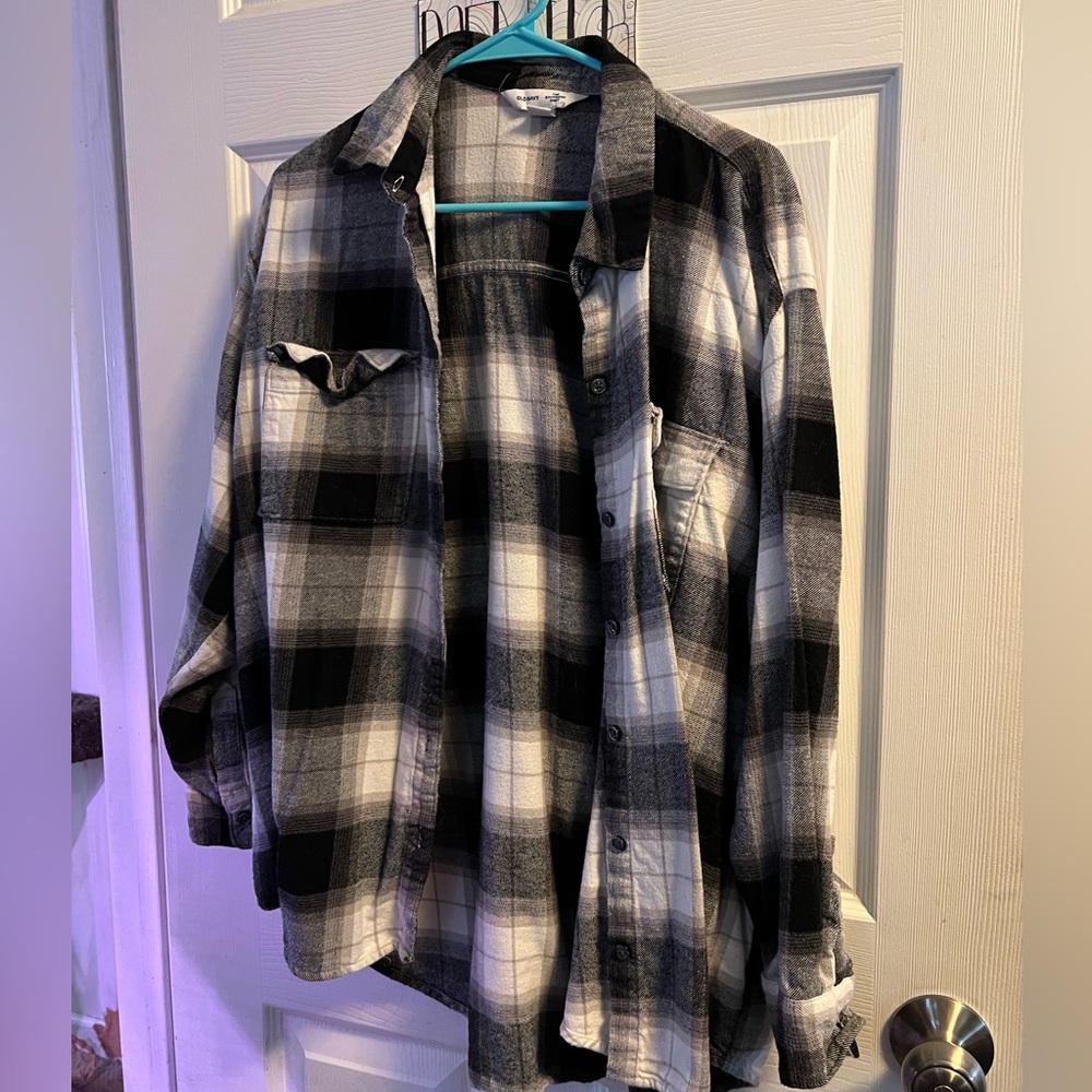 Old Navy oversized flannel